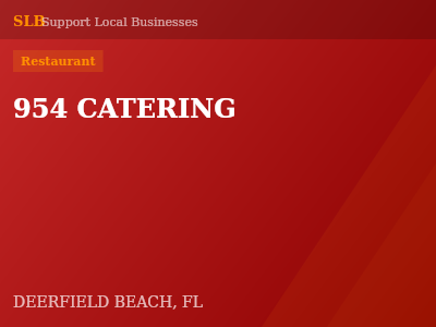 954 CATERING — Restaurant in DEERFIELD BEACH, FL