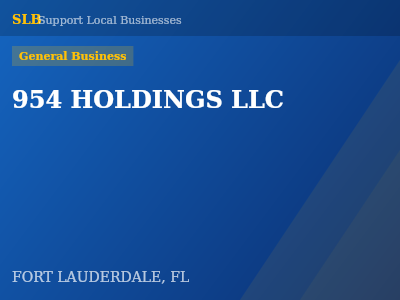 954 HOLDINGS LLC — General Business in FORT LAUDERDALE, FL