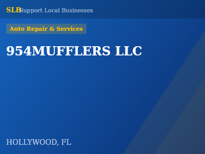 954MUFFLERS LLC — Auto Repair & Services in HOLLYWOOD, FL