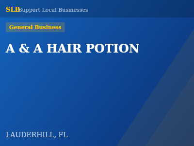 A & A HAIR POTION — General Business in LAUDERHILL, FL