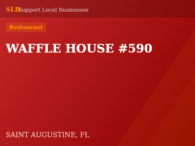 WAFFLE HOUSE #590 — Restaurant in SAINT AUGUSTINE, FL