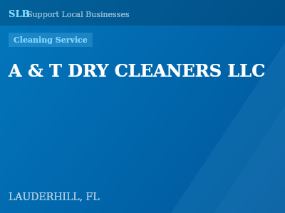 A & T DRY CLEANERS LLC — Cleaning Service in LAUDERHILL, FL