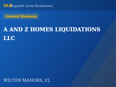 A AND Z HOMES LIQUIDATIONS LLC — General Business in WILTON MANORS, FL