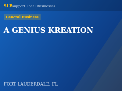A GENIUS KREATION — General Business in FORT LAUDERDALE, FL