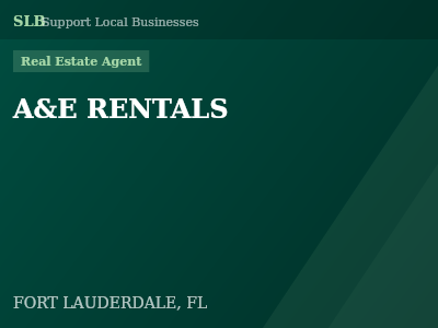 A&E RENTALS — Real Estate Agent in FORT LAUDERDALE, FL