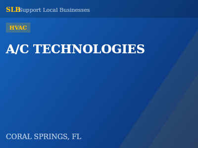 A/C TECHNOLOGIES — HVAC in CORAL SPRINGS, FL