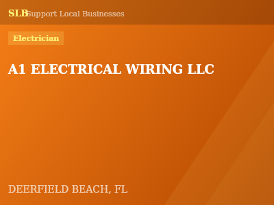 A1 ELECTRICAL WIRING LLC — Electrician in DEERFIELD BEACH, FL