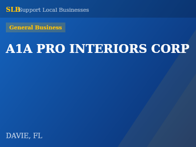 A1A PRO INTERIORS CORP — General Business in DAVIE, FL