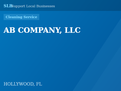 AB COMPANY, LLC — Cleaning Service in HOLLYWOOD, FL