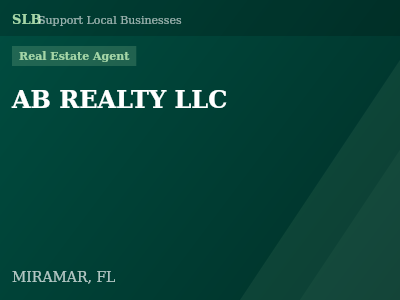 AB REALTY LLC — Real Estate Agent in MIRAMAR, FL