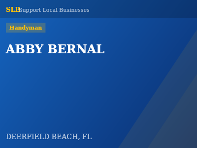 ABBY BERNAL — Handyman in DEERFIELD BEACH, FL