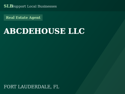 ABCDEHOUSE LLC — Real Estate Agent in FORT LAUDERDALE, FL