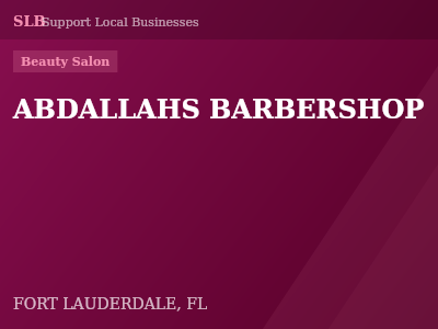 ABDALLAHS BARBERSHOP — Beauty Salon in FORT LAUDERDALE, FL