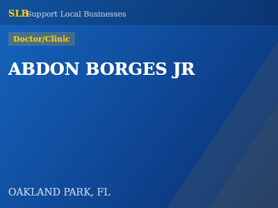 ABDON BORGES JR — Doctor/Clinic in OAKLAND PARK, FL
