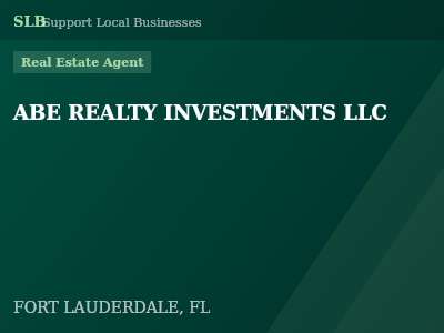 ABE REALTY INVESTMENTS LLC — Real Estate Agent in FORT LAUDERDALE, FL