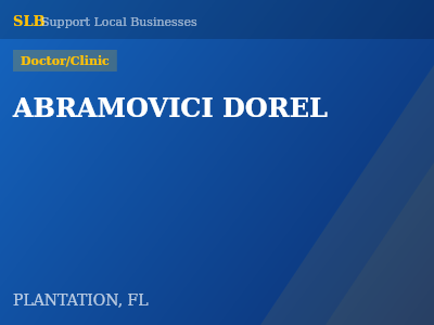 ABRAMOVICI DOREL — Doctor/Clinic in PLANTATION, FL