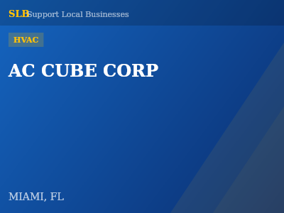 AC CUBE CORP — HVAC in MIAMI, FL