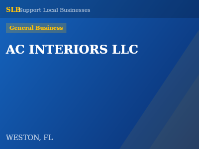 AC INTERIORS LLC — General Business in WESTON, FL