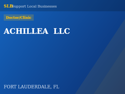 ACHILLEA  LLC — Doctor/Clinic in FORT LAUDERDALE, FL