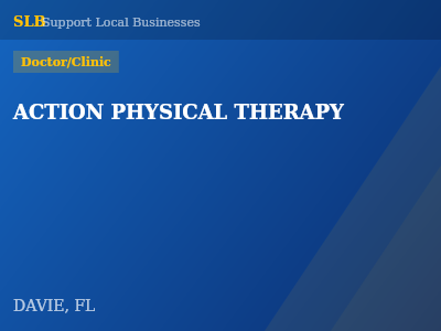 ACTION PHYSICAL THERAPY — Doctor/Clinic in DAVIE, FL
