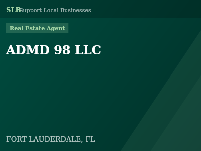 ADMD 98 LLC — Real Estate Agent in FORT LAUDERDALE, FL