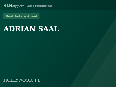 ADRIAN SAAL — Real Estate Agent in HOLLYWOOD, FL