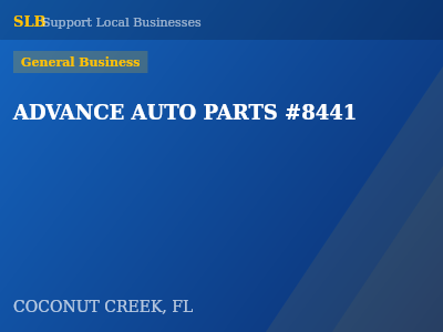 ADVANCE AUTO PARTS #8441 — General Business in COCONUT CREEK, FL