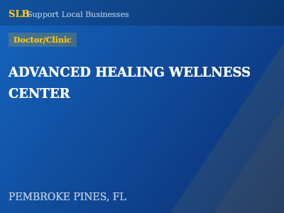 ADVANCED HEALING WELLNESS CENTER — Doctor/Clinic in PEMBROKE PINES, FL