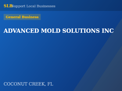 ADVANCED MOLD SOLUTIONS INC — General Business in COCONUT CREEK, FL