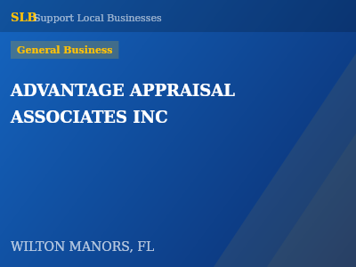 ADVANTAGE APPRAISAL ASSOCIATES INC — General Business in WILTON MANORS, FL
