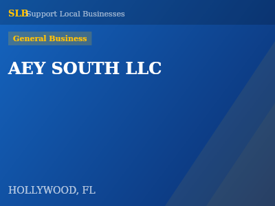 AEY SOUTH LLC — General Business in HOLLYWOOD, FL