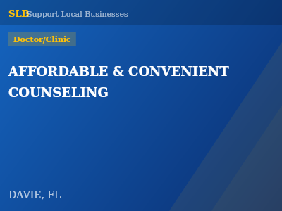 AFFORDABLE & CONVENIENT COUNSELING — Doctor/Clinic in DAVIE, FL