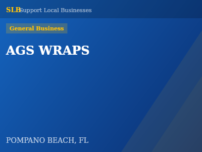 AGS WRAPS — General Business in POMPANO BEACH, FL
