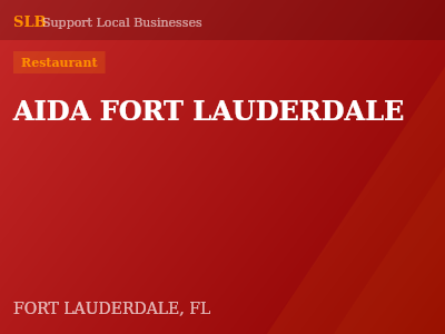 AIDA FORT LAUDERDALE — Restaurant in FORT LAUDERDALE, FL