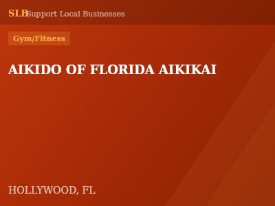 AIKIDO OF FLORIDA AIKIKAI — Gym/Fitness in HOLLYWOOD, FL