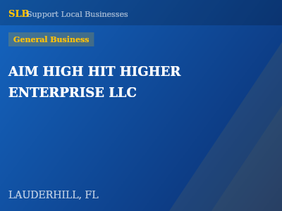 AIM HIGH HIT HIGHER ENTERPRISE LLC — General Business in LAUDERHILL, FL