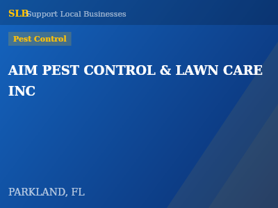 AIM PEST CONTROL & LAWN CARE INC — Pest Control in PARKLAND, FL