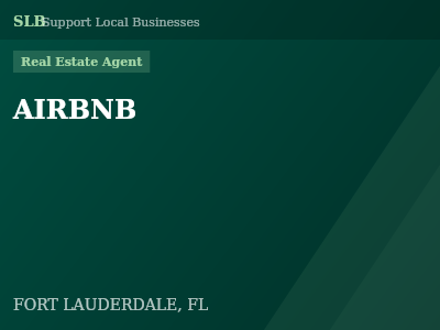 AIRBNB — Real Estate Agent in FORT LAUDERDALE, FL