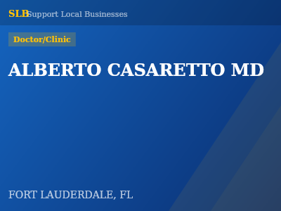 ALBERTO CASARETTO MD — Doctor/Clinic in FORT LAUDERDALE, FL