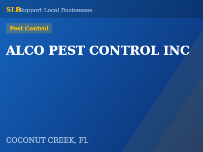 ALCO PEST CONTROL INC — Pest Control in COCONUT CREEK, FL