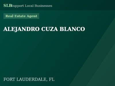 ALEJANDRO CUZA BLANCO — Real Estate Agent in FORT LAUDERDALE, FL