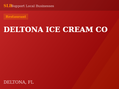 DELTONA ICE CREAM CO — Restaurant in DELTONA, FL