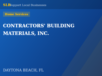 CONTRACTORS' BUILDING MATERIALS, INC. — Home Services in DAYTONA BEACH, FL