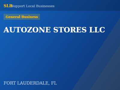 AUTOZONE STORES LLC — General Business in FORT LAUDERDALE, FL