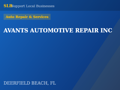 AVANTS AUTOMOTIVE REPAIR INC — Auto Repair & Services in DEERFIELD BEACH, FL