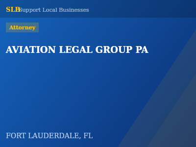 AVIATION LEGAL GROUP PA — Attorney in FORT LAUDERDALE, FL