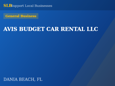 AVIS BUDGET CAR RENTAL LLC — General Business in DANIA BEACH, FL
