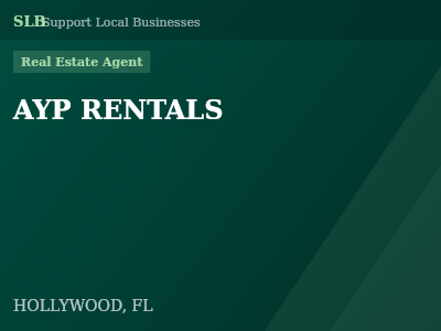 AYP RENTALS — Real Estate Agent in HOLLYWOOD, FL