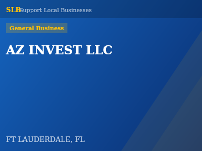 AZ INVEST LLC — General Business in FT LAUDERDALE, FL