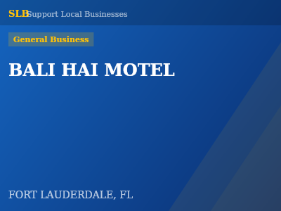 BALI HAI MOTEL — General Business in FORT LAUDERDALE, FL